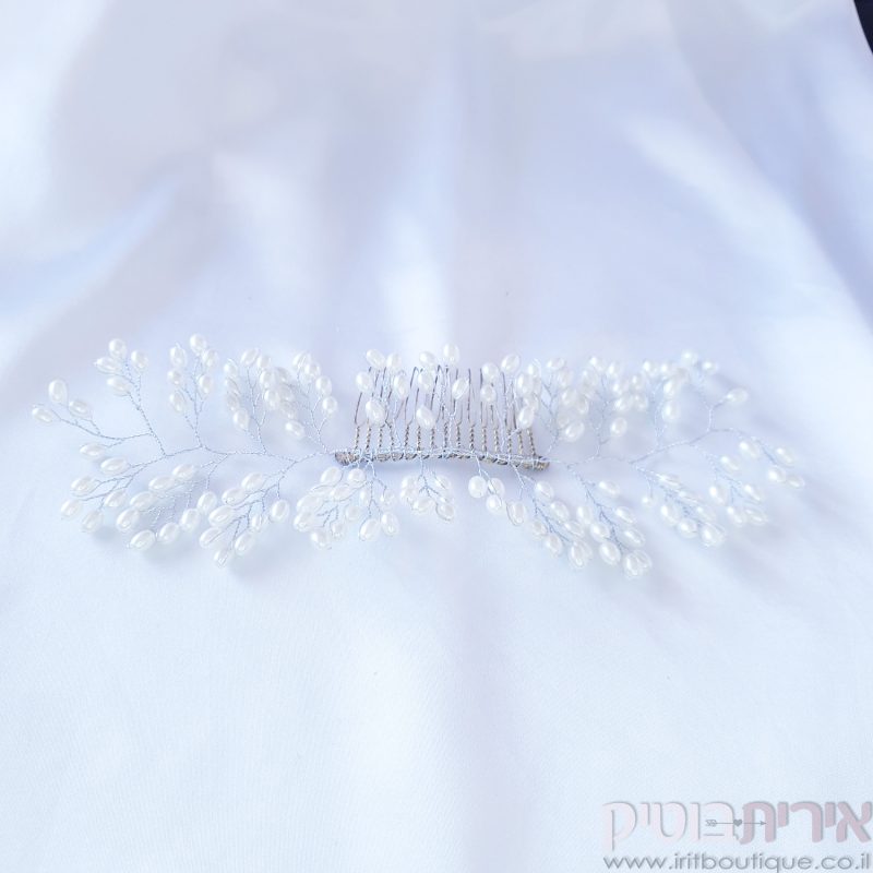 מסרקית כלה פנינים רחבה