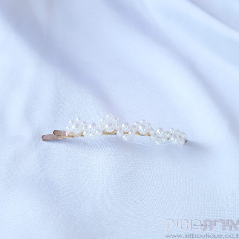 סיכת פנינים זיגזג - Image 2