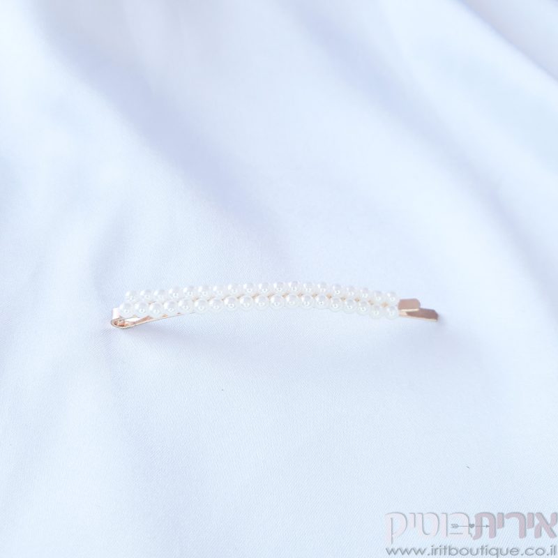 סיכת פנינים דקה כפולה