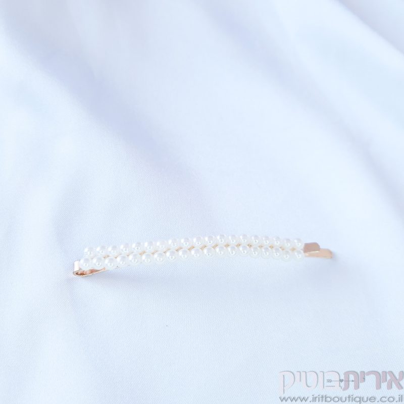 סיכת פנינים דקה כפולה - Image 2