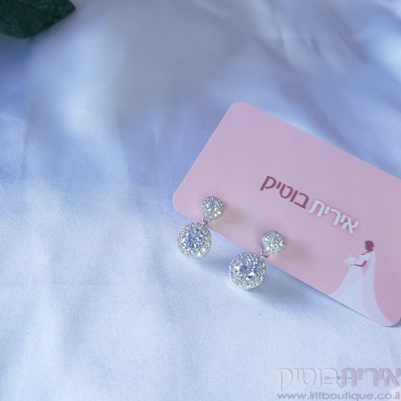 עגילים לכלה דגם לואי - Image 5