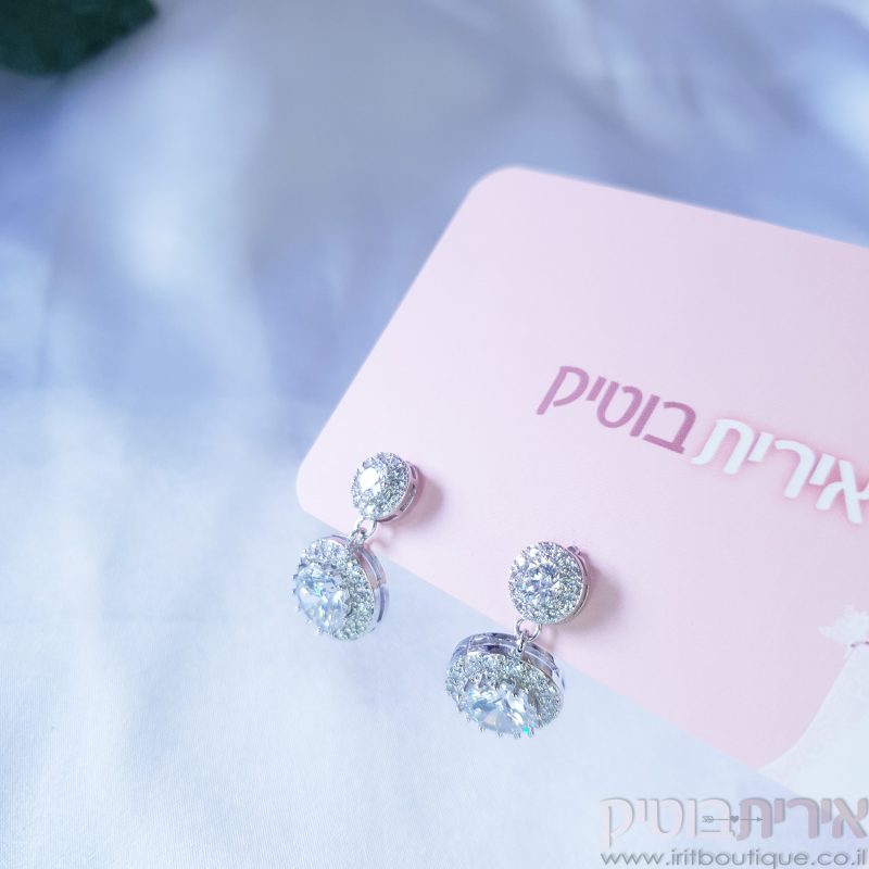 עגילים לכלה דגם לואי - Image 2