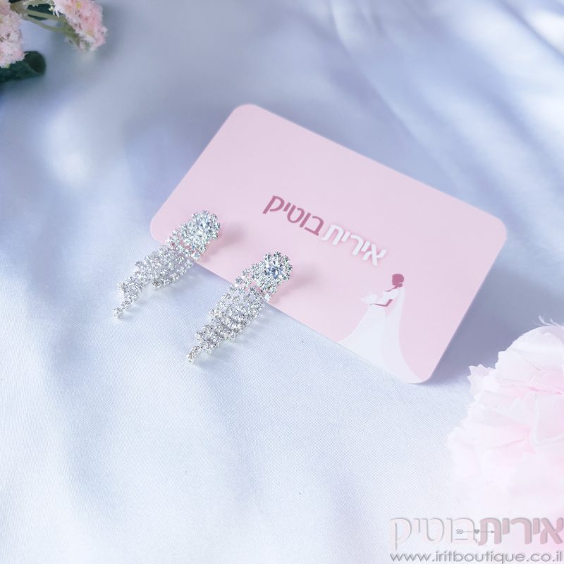 עגילי שנדליר קצרים - Image 5