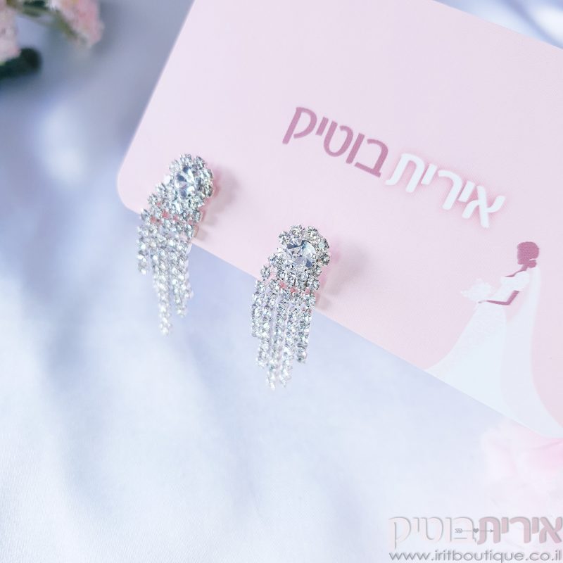 עגילי שנדליר קצרים - Image 4