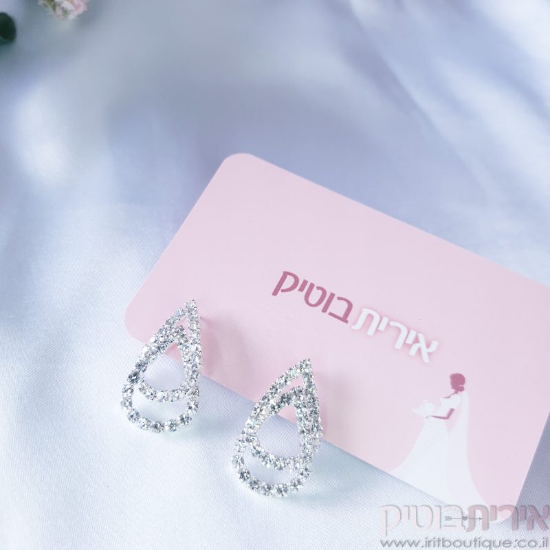 עגילי טיפה כפולה
