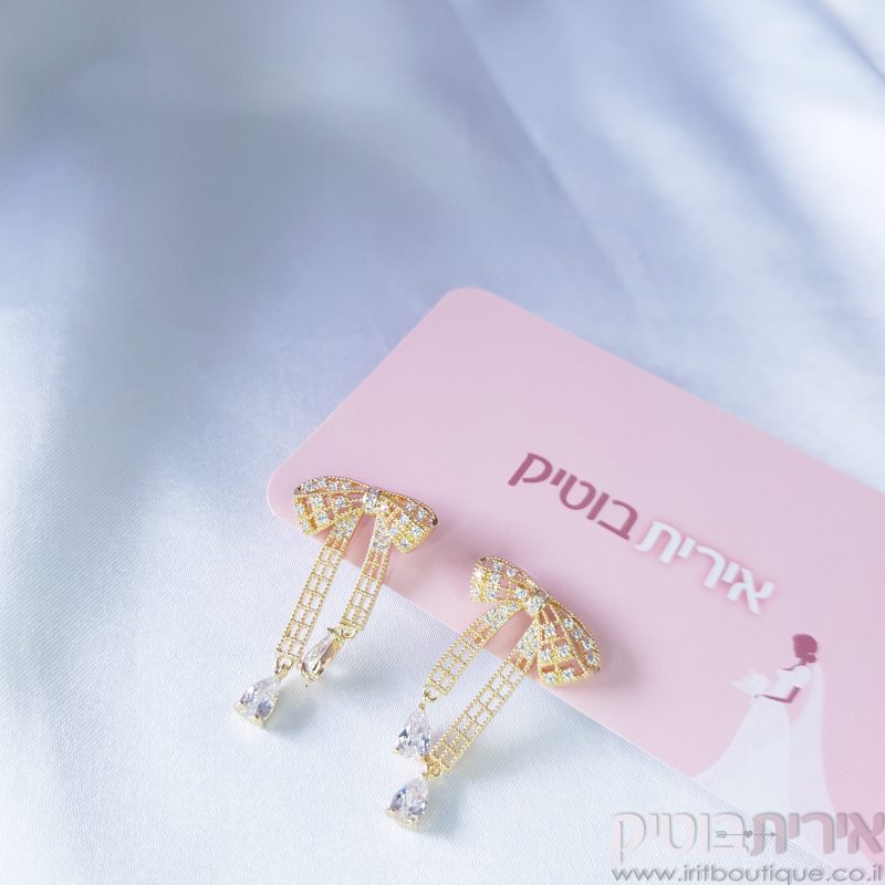 עגילי פפיון עדין