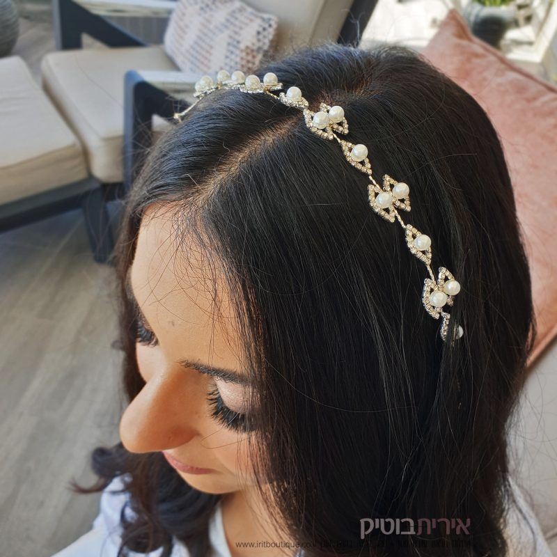 נזר בצורת עין פנינים