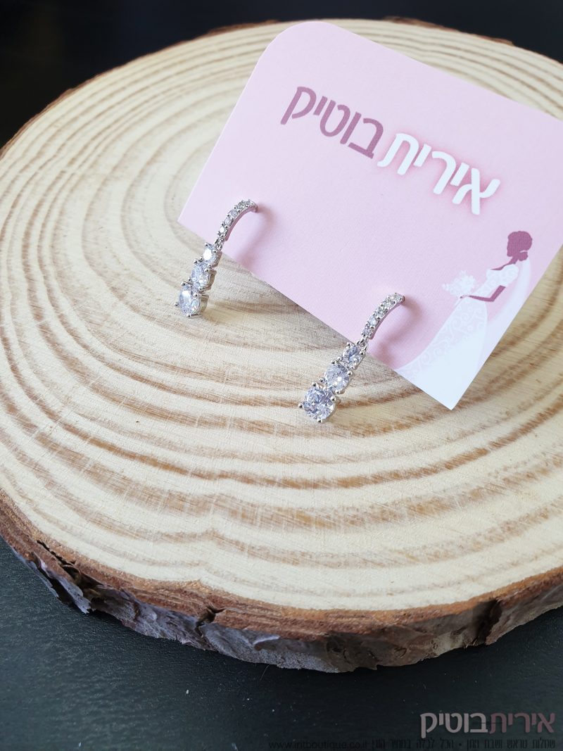 עגילי אבן זירקון